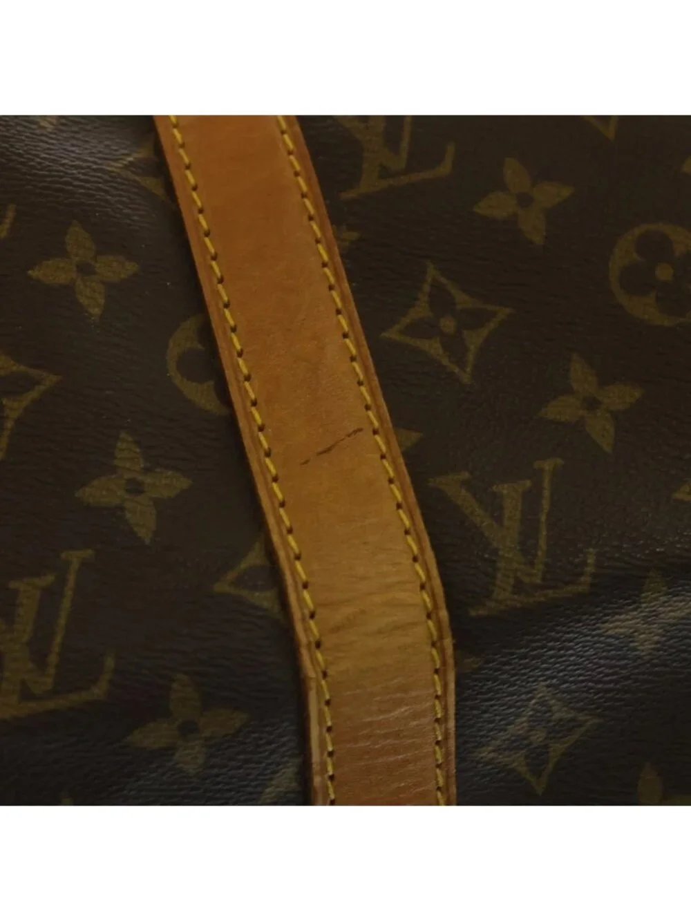 Louis Vuitton Keepall Bandouliere 50 Monogram Boston Bag Brown